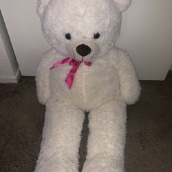 White Stuffed Teddy Bear 