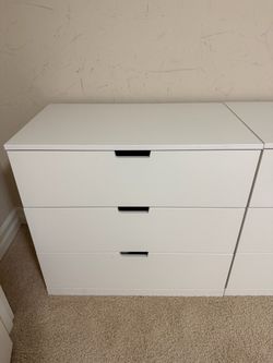 White 3-Drawer Dressers