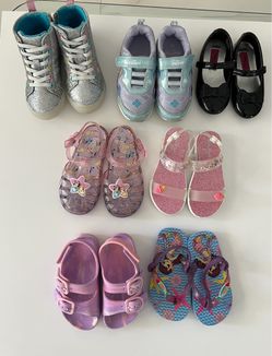 8- Pairs of Toddler Shoes, Size: 7 and 8