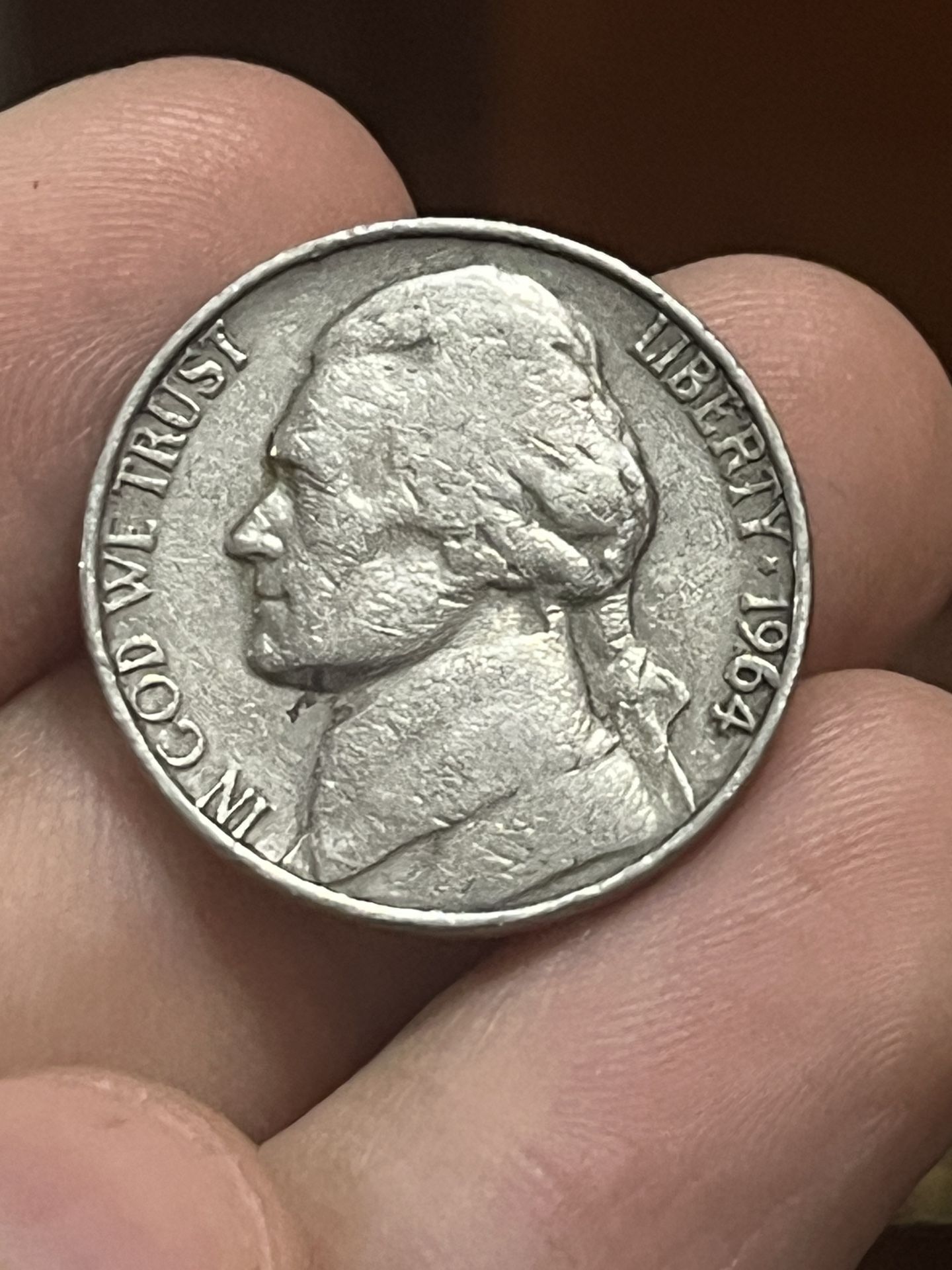 1964 D Nickel With Errors