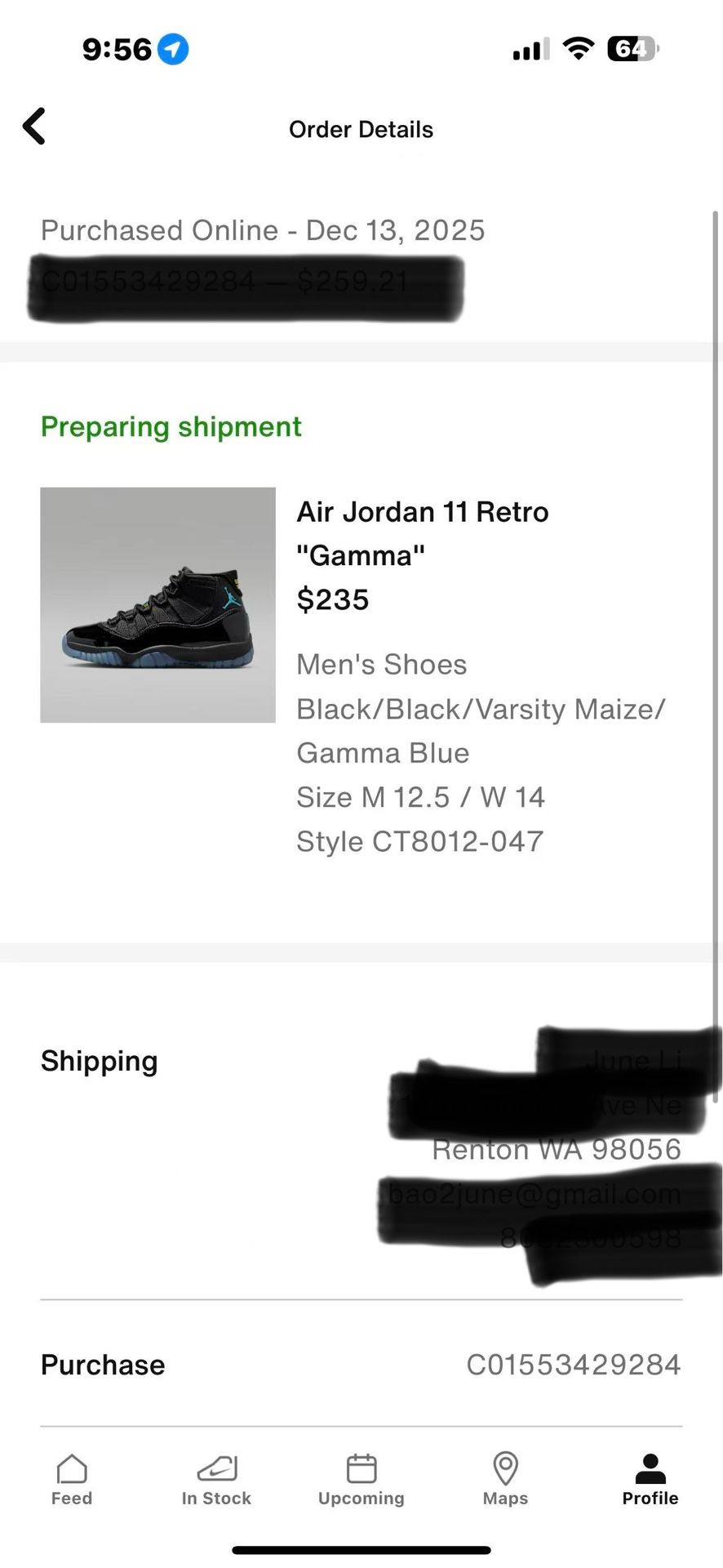 Air Jordan 11 Retro "Gamma" Size 12.5