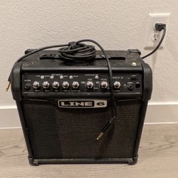 Line 6 Spider IV Guitar Amp With Guitar Cable And Aux Adapter