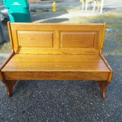Vintage Church Bench - sold pending pickup