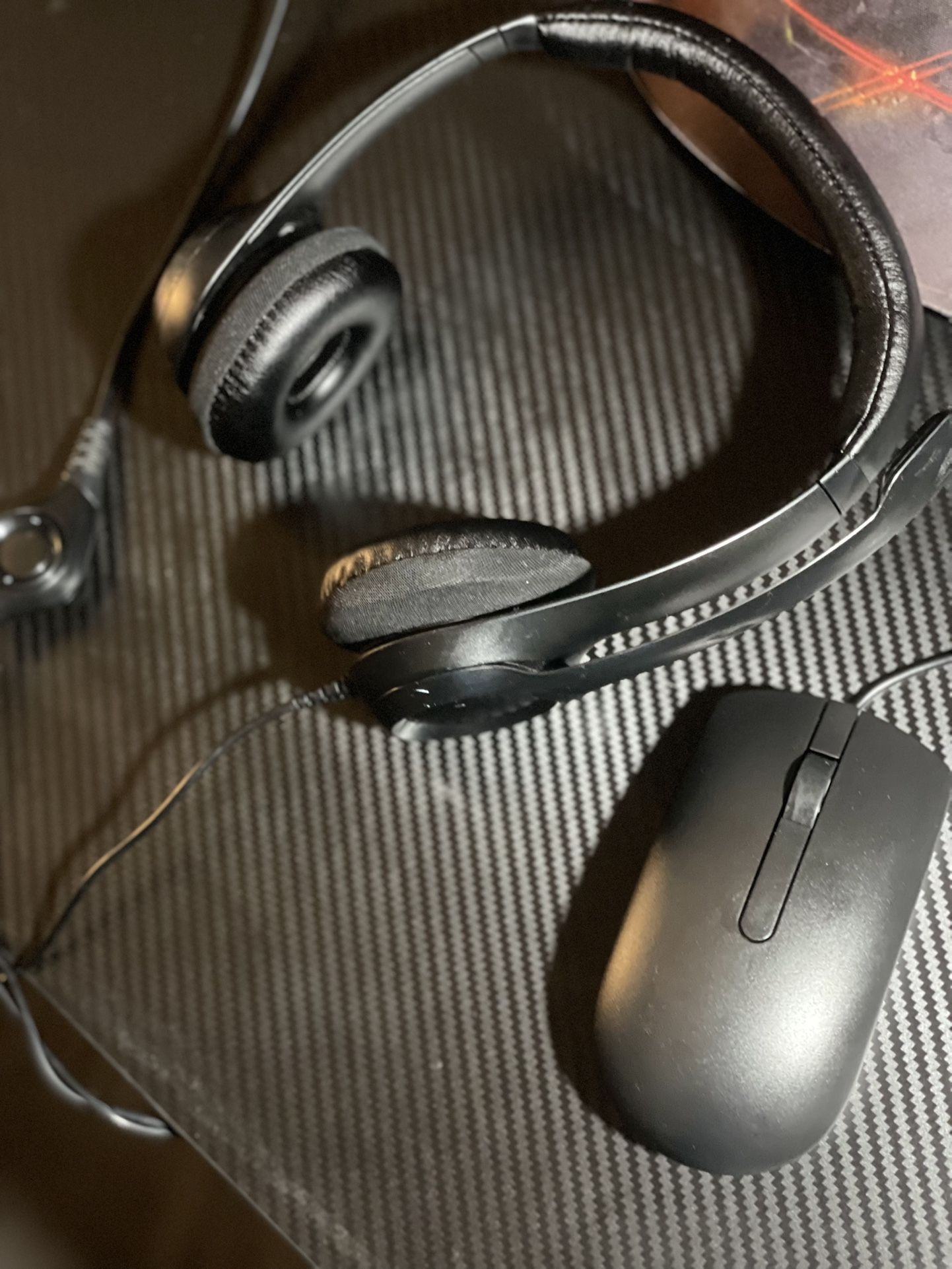 Logitech Headphones + Mouse