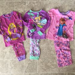 3 Disney PJ’s size 5-6 
