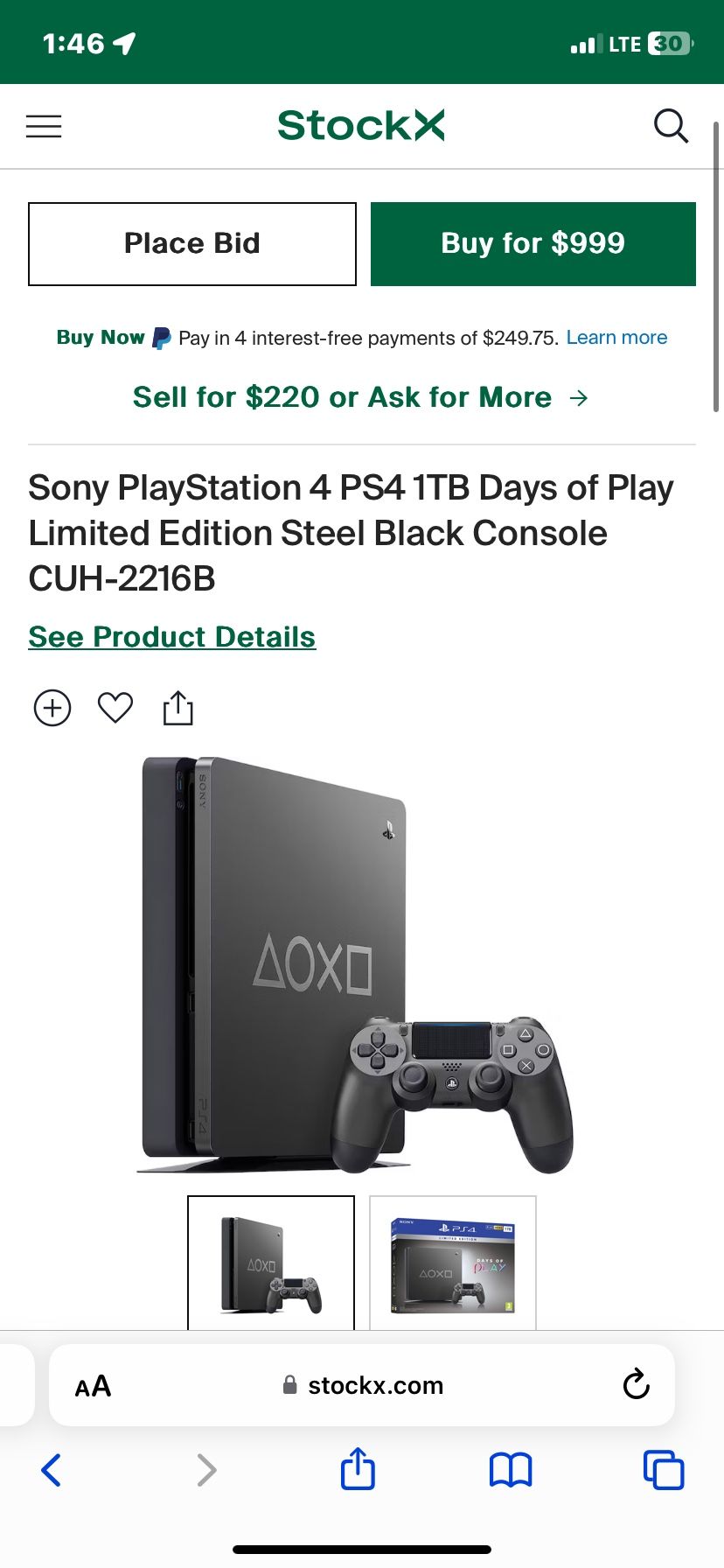 PS4 Days Of Play Slim 