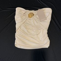 Meshki Strapless Top With Shell