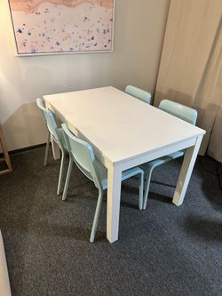 Table and Four Chairs