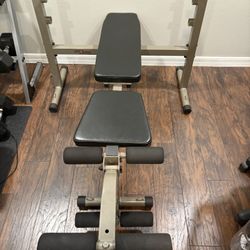Weight Bench With Weights (great condition)