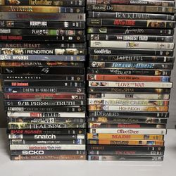 DVD Lot Of 134 + 8 Blue ray Movies 