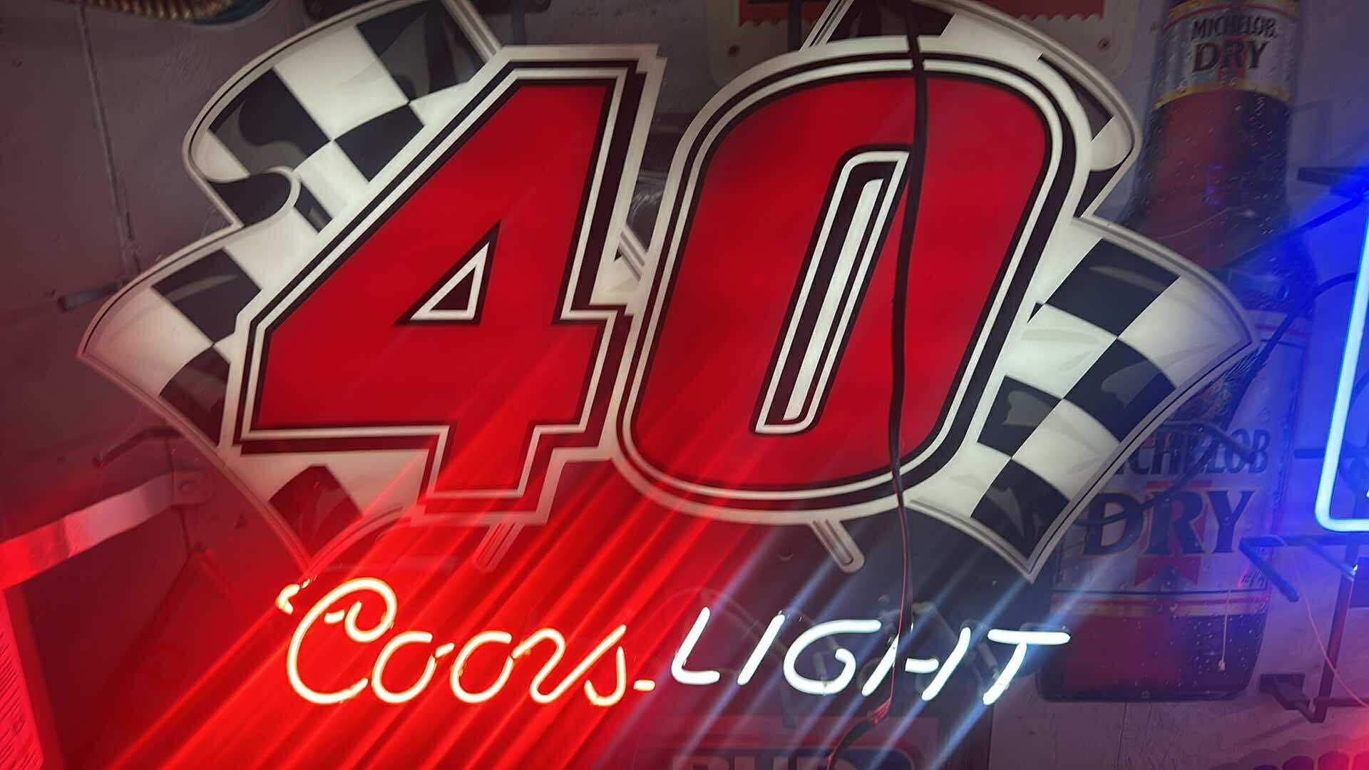 Coors Nascar Neon Light