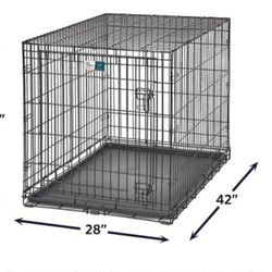 Icreat  2-Door Folding Dog Crate