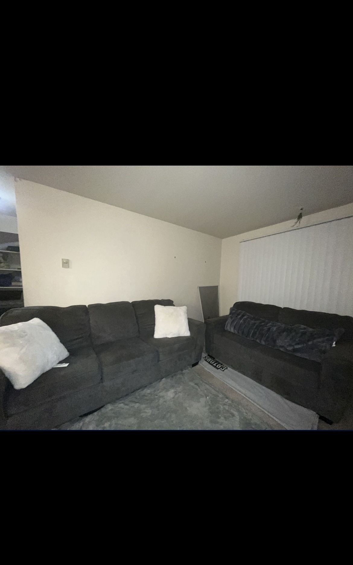 Dark Grey Couch Set