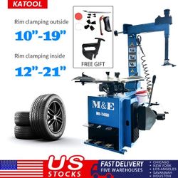 ME-T450 Tire Changer Machine, Automatic Wheel Mounting & Demounting, 38” Max Tire Diameter