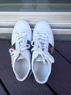 Gucci Ace - Trimmed Embroideredleather Sneakers