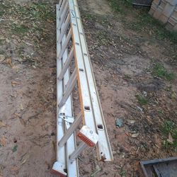 16 Ft Ladder Aluminum Extended , Escalera De Aluminio Extendible 