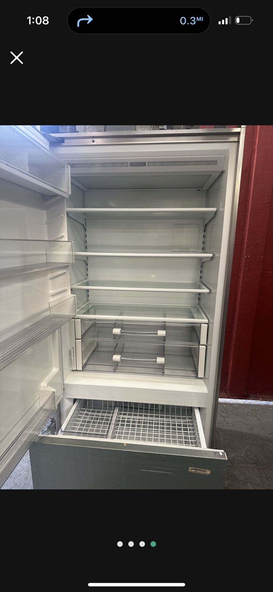 36” Sub-Zero Built In Fridge |Panel Ready 