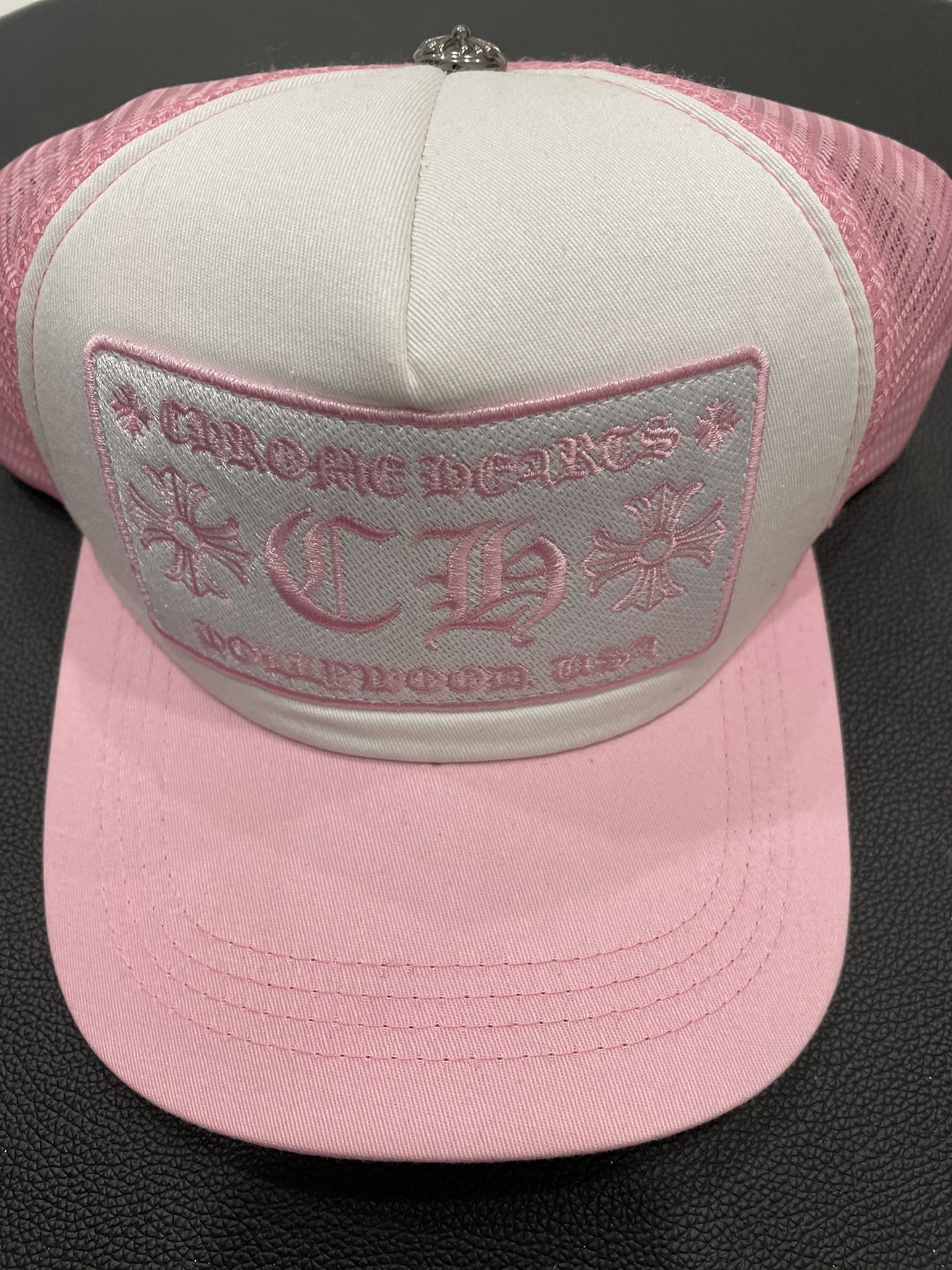 Pink Chrome Hearts Hat