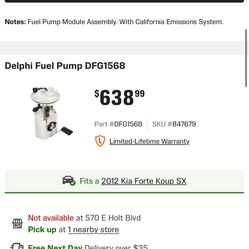 2010-2013 Kia Forte Fuel Pump New 