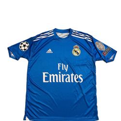 Retro Ronaldo Real Madrid 2013/2014 Blue Jersey With Patches