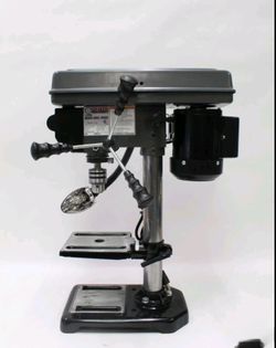 Central Machinery 5-Speed Bench Drill Press With Stand And Coolant Tray