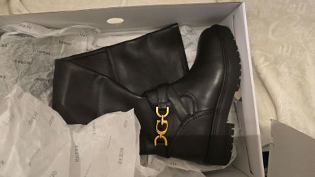 NEW GUESS Jellio Over-the-Knee Boots Black Size 8 in Box