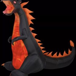 Halloween Fire & Ice Projection Dragon Inflatable