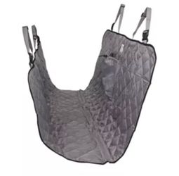 Top Paw® Quilted Hammock Car Seat Cover-Flexible Full Seat & Floor Protection w/ Carry Bag & Storage