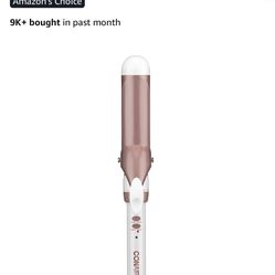 Conair Double Ceramic 1 1/2-Inch Curling Iron, 1 ½ inch barrel produces soft waves