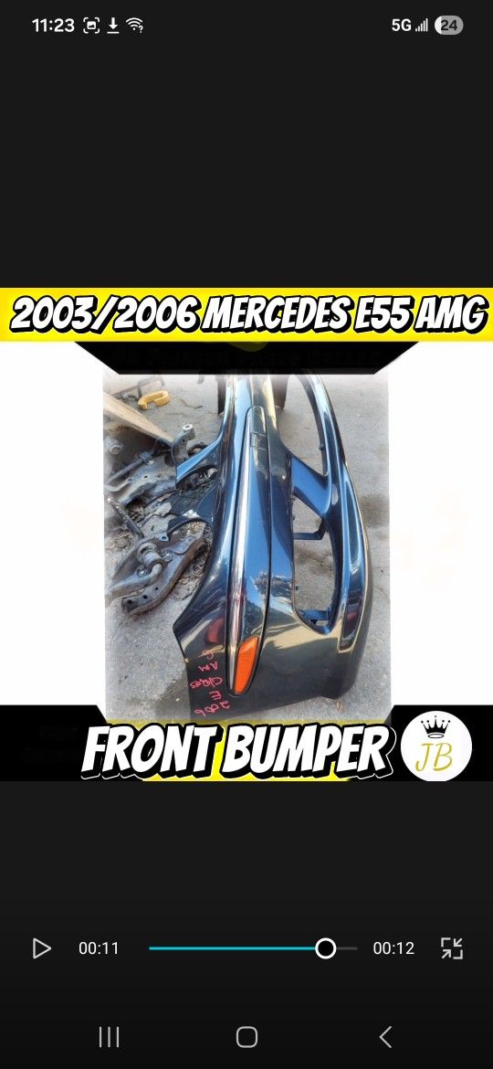 2003/2004/2005/2006 Mercedes E55 E550 Amg Front Bumper Cover 