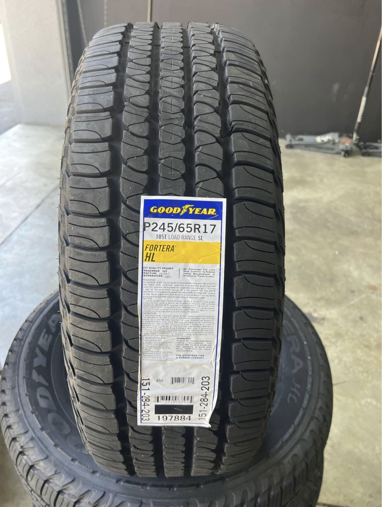 New Tires 245/65R17 Goodyear Fortera HL For Sale, WE FINANCE
