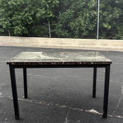 Modern Dining Table / Desk (Marble Top Style)