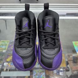 Nike Air Jordan 12 Retro Field Purple Black  850000-057 Toddlers Size 10C