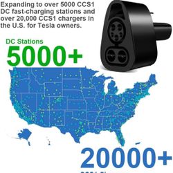 CCS1 to Tesla Charger Adapter, CCS to Tesla Adapter for Model 3 Y S X