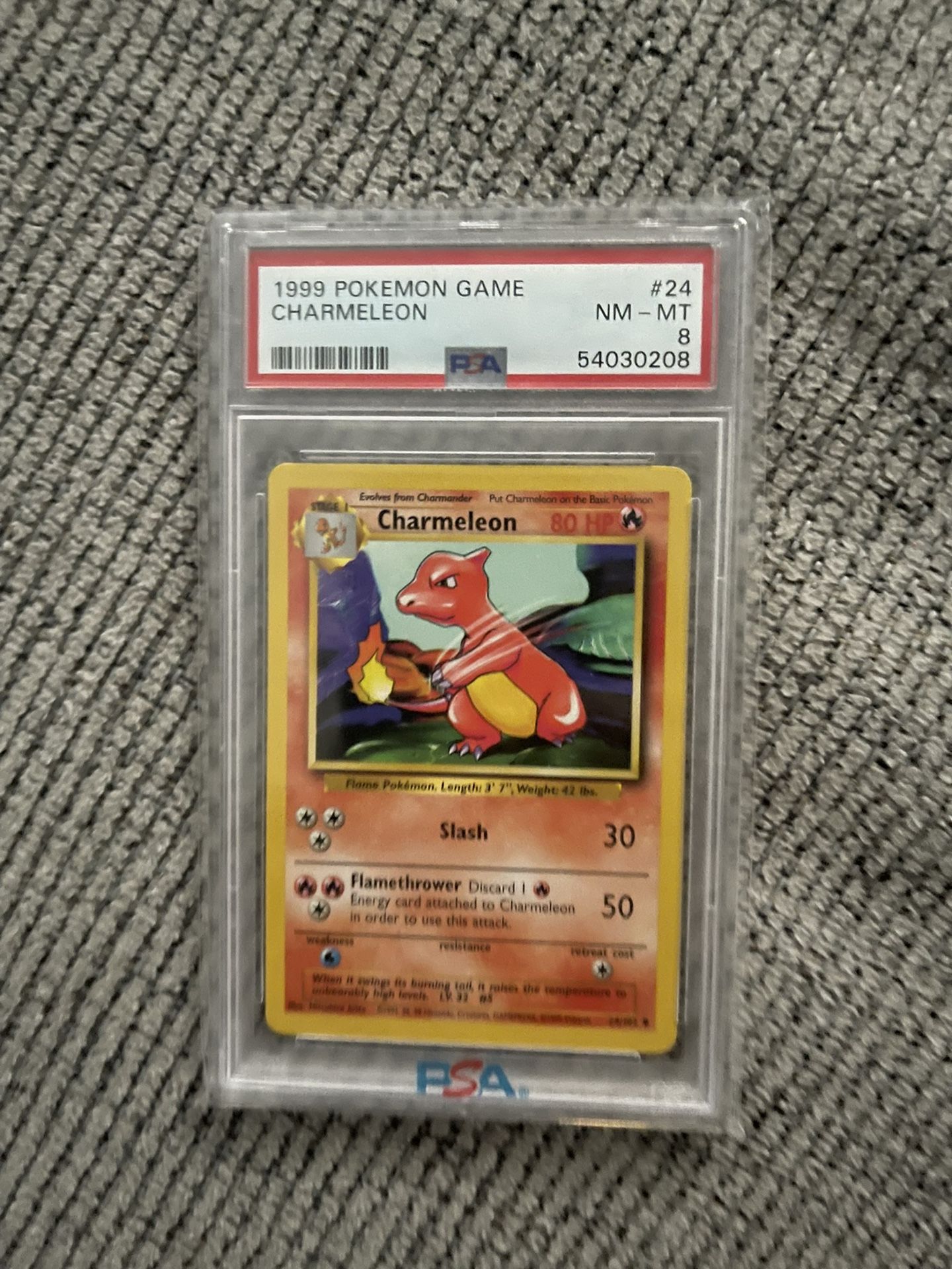 Psa 8 1999 Pokemon Charmeleon
