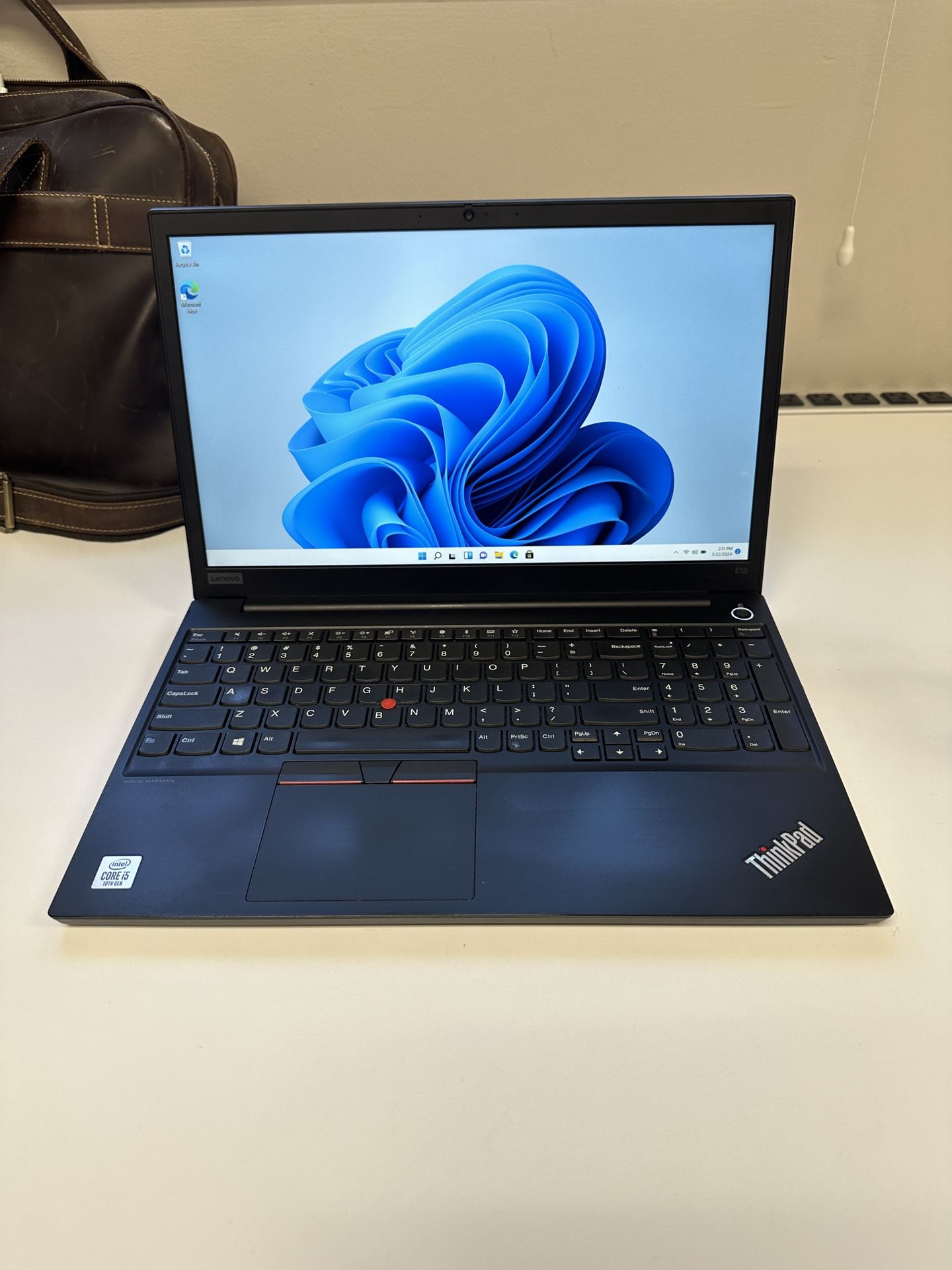 Lenovo ThinkPad E15 15” Laptop 2.10ghz Core i5-10210U 10th Gen 8gb RAM 256gb SSD Windows 11 Pro 