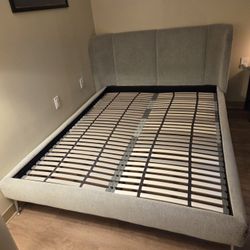 Upholstered Bed Frame - Queen Size