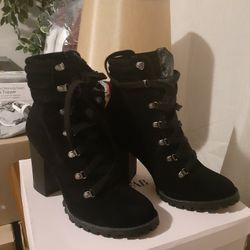 Womens Black Booties Size 10