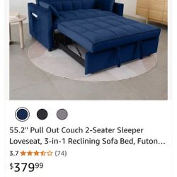 sofa sleeper  bran new never use out of boxs good condition  no pets 