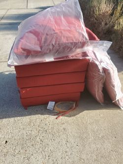 Arden Outdoor Cushion Set (4) in Ruby Red