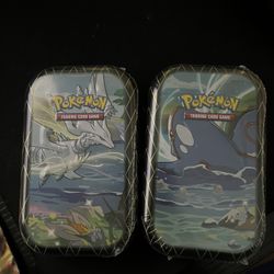 2x Shining Fates Mini Tins (Kyogre & Reshiram)