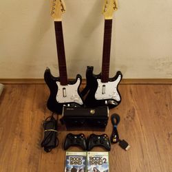 Xbox 360 Slim Rock Band Video Game Console Set 