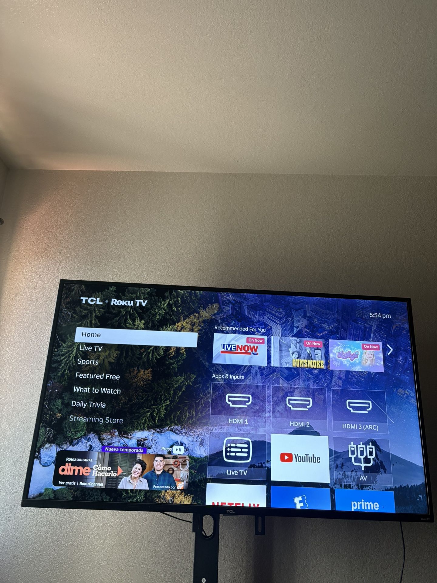 55 Inch TCL Roku