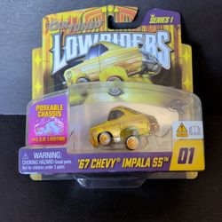Car Tuned Diecast Lowriders Series 1 With LED Lighting '67 Chevy Impala SS 