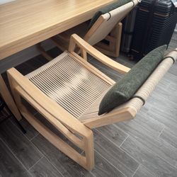 Corded Woven Rocking Chair Seats. Like New