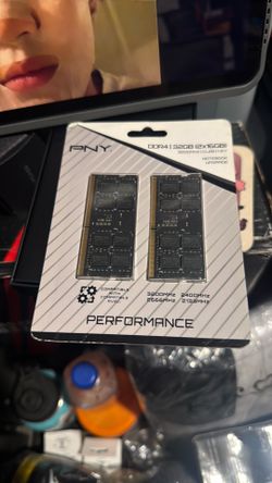 PNY Performance 32GB (2x16GB) DDR4 DRAM 3200MHz (PC4-25600) CL22 (Compatible with 2933MHz, 2666MHz, 2400MHz or 2133MHz) 1.2V Notebook/Laptop (SODIMM) 