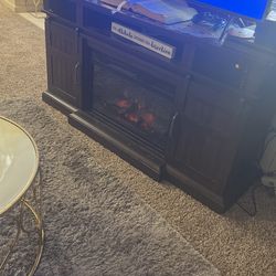 Tv Stand With Fire Place 65”