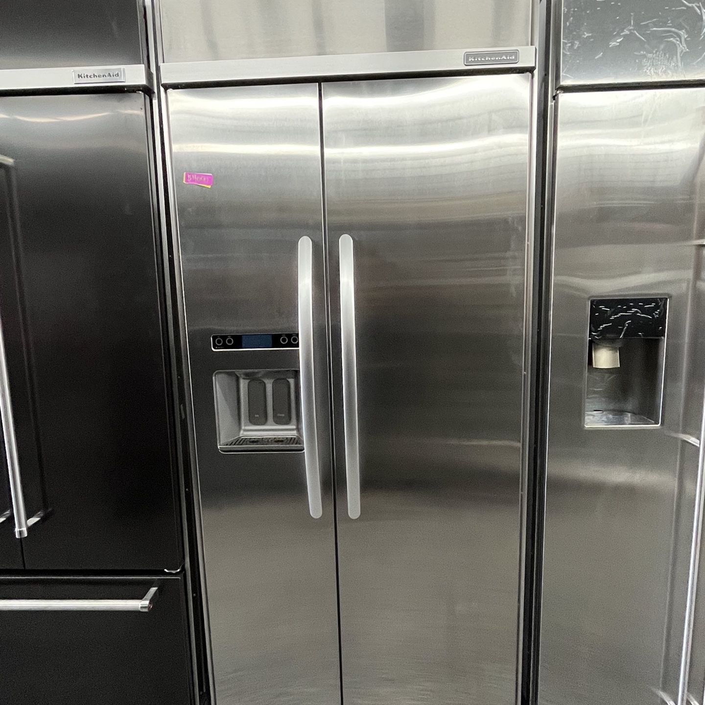 Kitchen Aid Side By Side Built In 36” Refrigerator Ice And Water