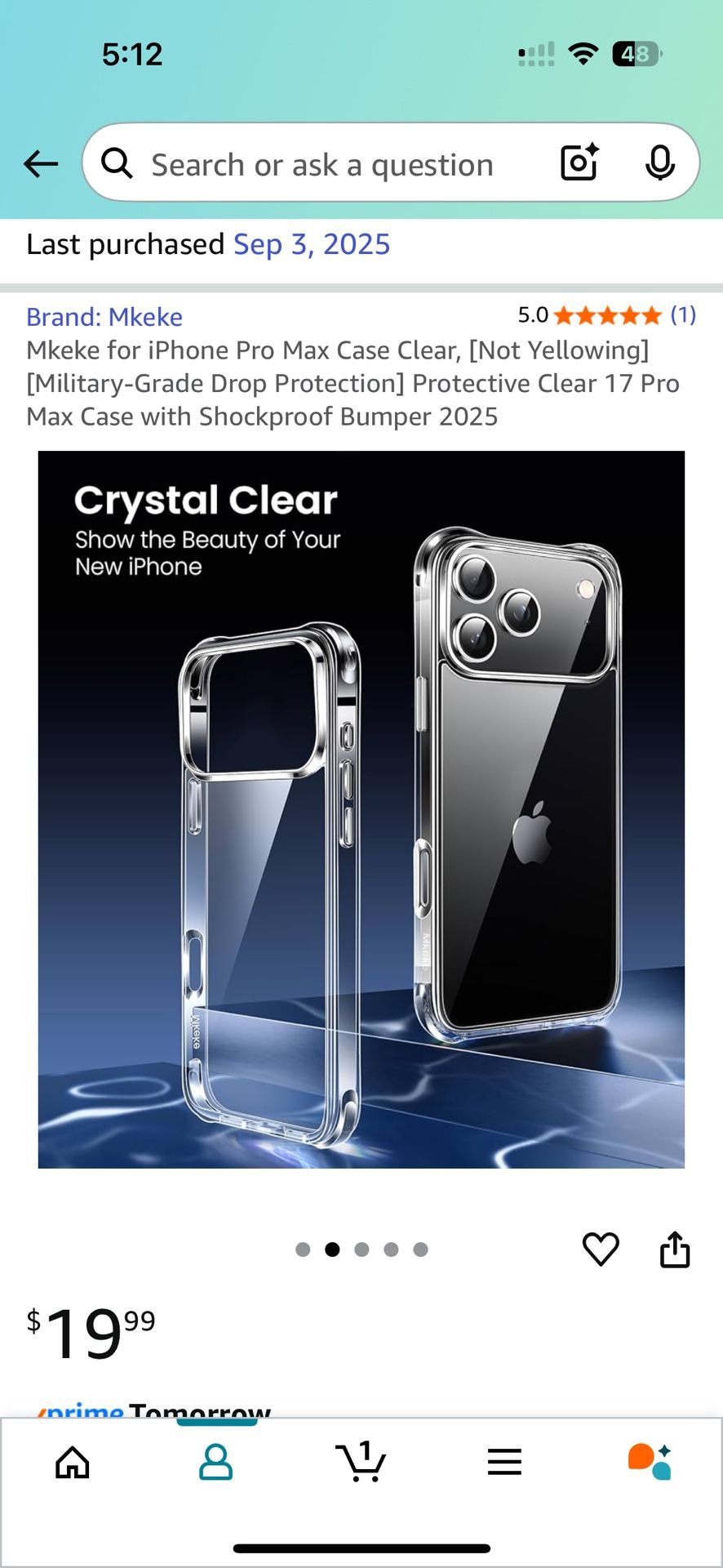 Brand New iPhone Pro Max Case Clear, [Not Yellowing] Military-Grade Drop Protection] Protective Clear 17 Pro Max Case And 3 Pieces Screen Protector