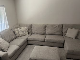 Sectional Couch & Ottoman